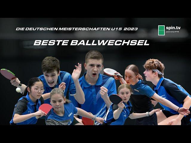 Beste Ballwechsel I Deutsche Meisterschaften U15 2023 in Bad Friedrichshall