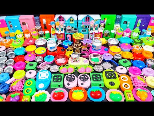 6 Minutes Satisfying with Unboxing Hello Kitty Kitchen Set | Funny Doll House Mini Kitchen Set ASMR