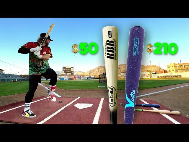 HOW BAD is a $50 BAMBOO WOOD BAT? | Baseball Bat Bros