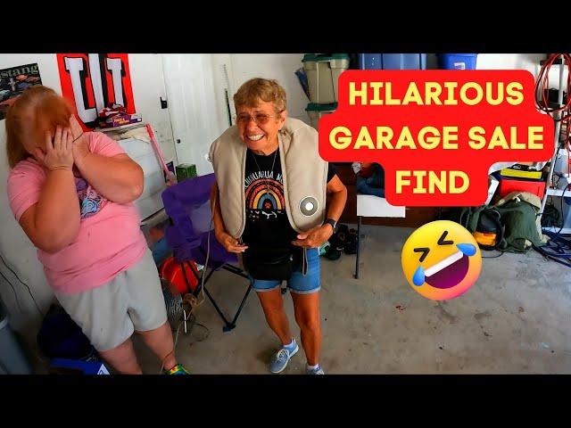 WE ALL LOST IT AT THIS GARAGE SALE 