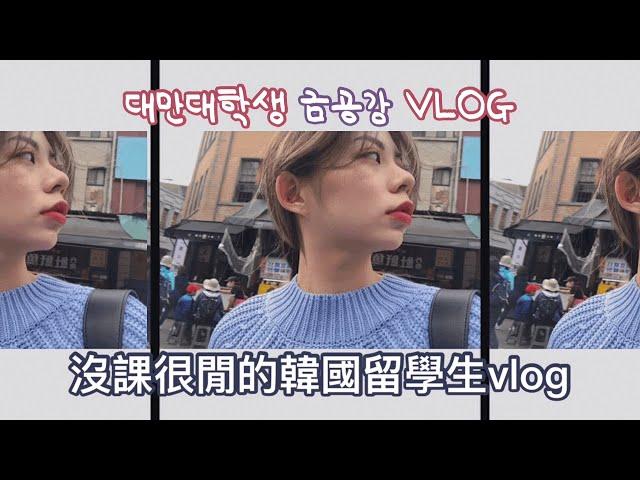 【Taiwan Vlog】沒課很閒的韓國留學生日常 | 수업 없는 날 놀러다니는 대만 일상