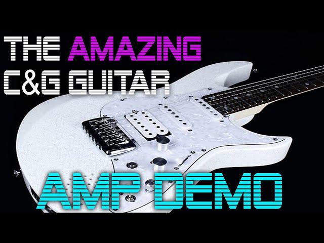 C&G Guitar Amp Demo - Guitar w/ built in FX, speaker and drum machine!! Coolest guitar of the year!