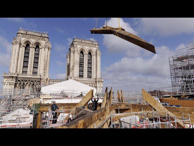 Première étape de la reconstruction de la flèche