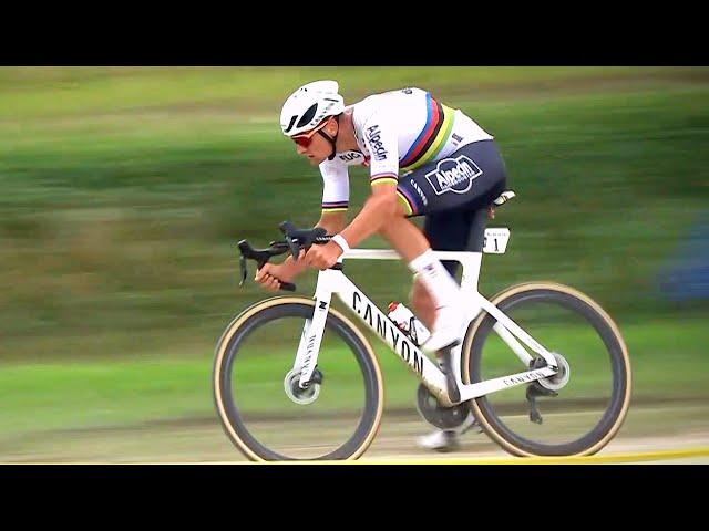 Mathieu van der Poel CRAZY Solo on the Cobbles | Paris-Roubaix 2024