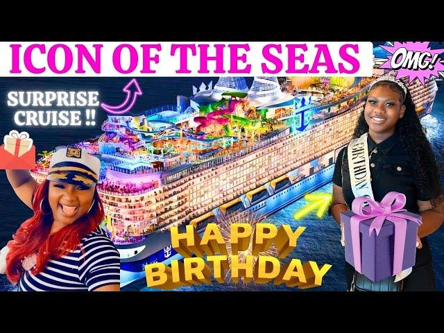 ICON OF THE SEAS + SURPRISE CRUISE  + WORLD'S LARGEST CRUISE SHIP + TRAVEL VLOG