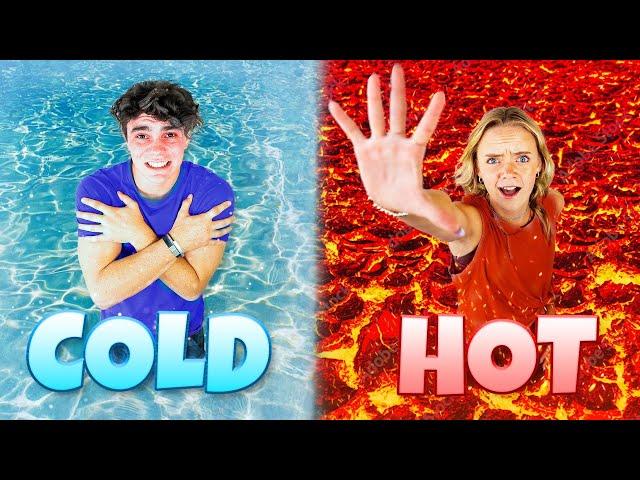 HOT VS COLD **Extreme Pool Challenge**