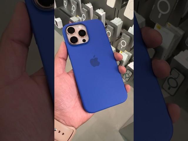 All Apple Silicone Case Colours on iPhone 16 Pro Max Desert Titanium