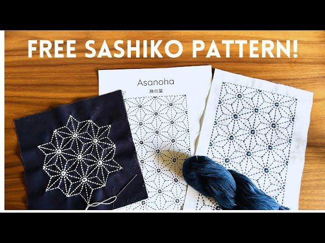 I have a FREE Sashiko pattern and an announcement!