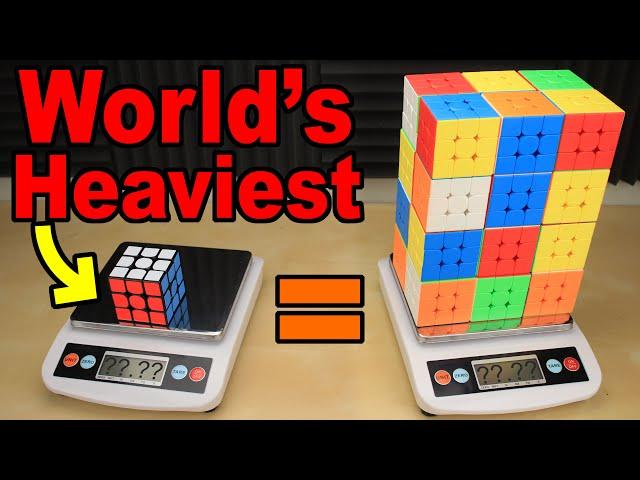 I made an EVEN HEAVIER Rubik's Cube!