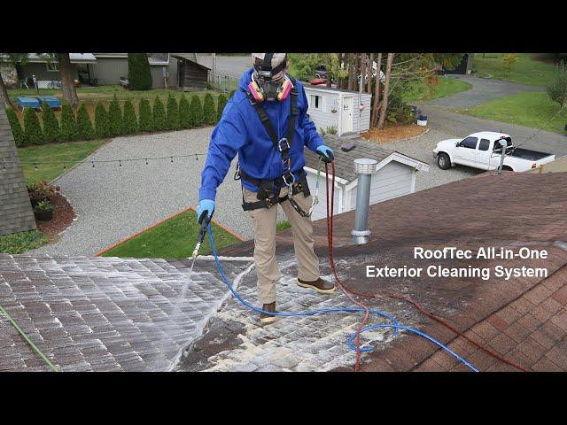 Master Residential Exterior Cleaning Easily with All-in-One RoofTec System