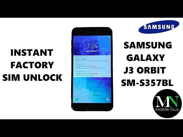 SIM Unlock Simple Mobile / Family Mobile Samsung Galaxy J3 Orbit For Use On GSM Carriers!