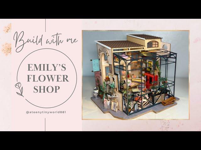 Emily's Flower Shop Miniature Kit | Full Build | Step-by-step | Satisfying Video