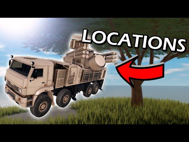 All Pantsir S1 Part Locations - War Tycoon