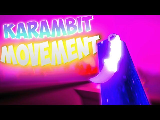 Satisfying Karambit Knife Movement (Roblox Rivals)