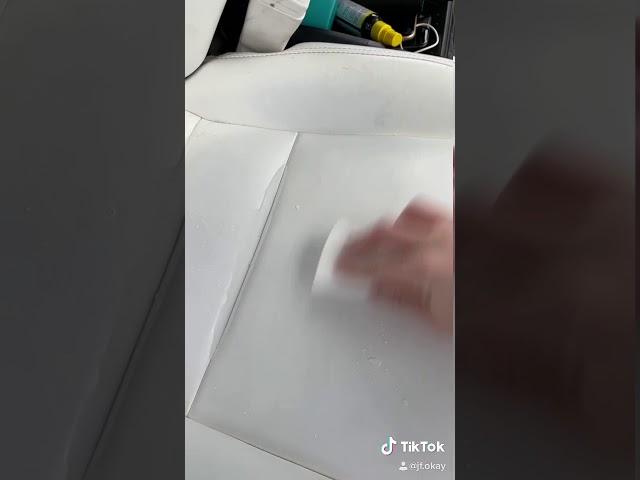 HOW TO CLEAN WHITE TESLA SEATS