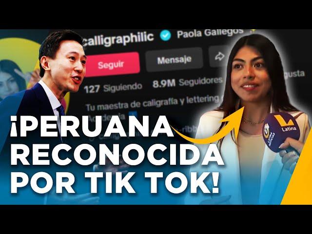 CEO de Tik Tok reconoce trabajo de influencer peruana: "Me mencionó como un caso de éxito"