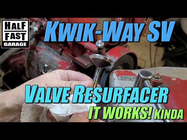 Valve Grinding with the old Kwik-Way SV Valve Resurfacer - Let's see how it works.