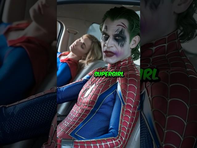 Joker poisons and kidnaps Supergirl, but his end is near... #Shorts #Spiderman