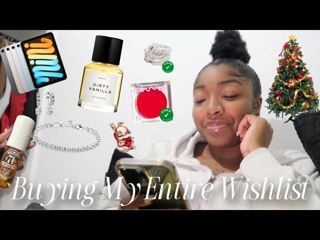 BUYING MY ENTIRE WISHLIST $1000+ | sephora, elf, house of cb, apple, pandora + more