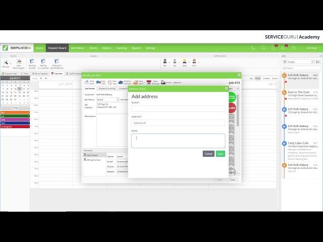 ServiceGuru Navigation Links add-on for ServiceM8