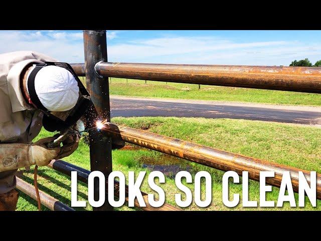 BUILDING PIPE FENCE // NO COPING OR SADDLING PIPE