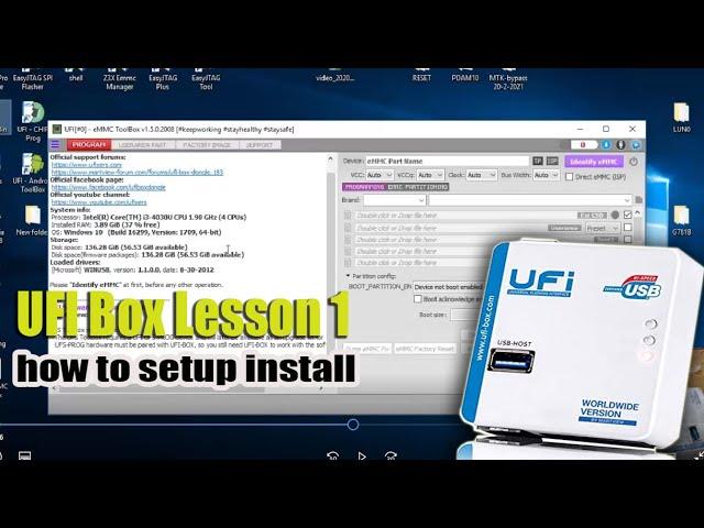 How to setup install UFI Box Lesson 1