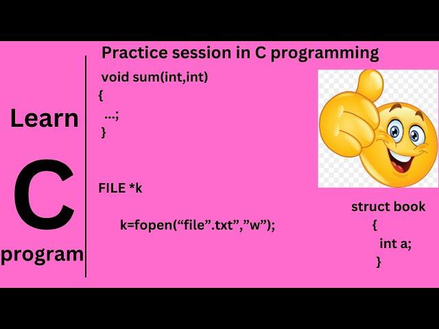 C Programming practice on Functions, Pointers, Structures, and File Handling (ep-11)