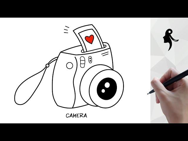 HOW TO DRAW CAMERA IN EASY STEPS