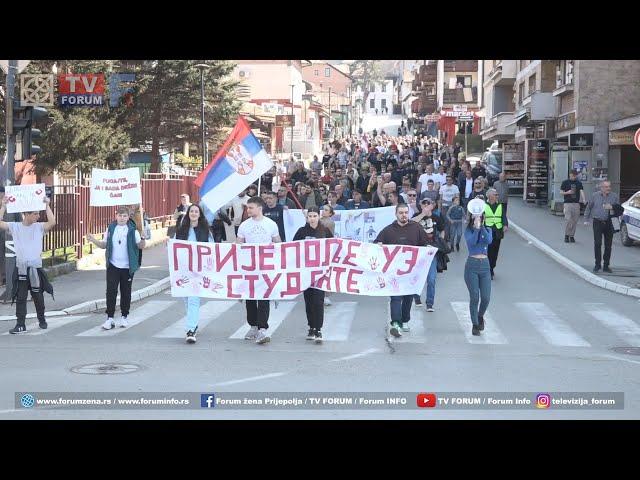 Sedmi skup podrške studentima u Prijepolju: „Pokaži bunt, dođi na skup“