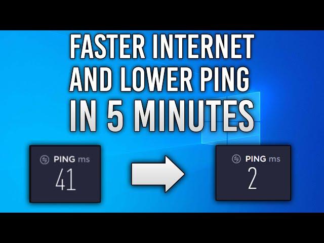 HOW TO GET LOWER PING AND SPEED UP YOUR INTERNET | WINDOWS 10/11 | 2022