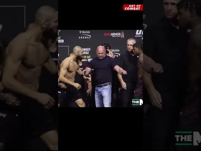 CRAZY! Diaz vs Ferguson Chimaev vs Holland STARE DOWN