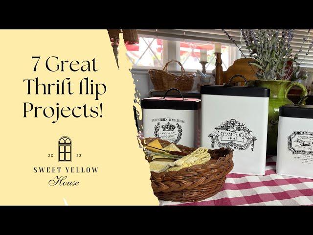 7 Great Thrift Flip Projects! #diycrafts #homedecor #thriftflip