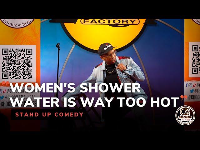 Women's Shower Water is Way Too Hot - Comedian Jay Phillips  #chocolatesundaescomedy