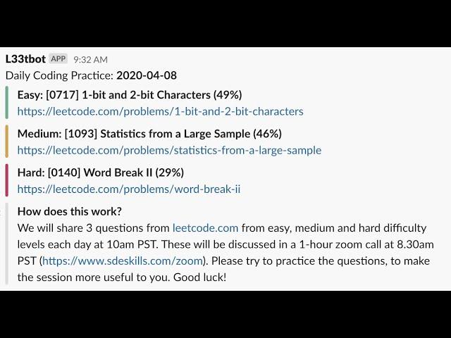 Daily Coding Practice (Questions: 2020 04 08, Session: 2020 04 09)