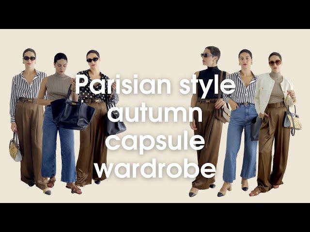 Parisian Style Autumn Capsule Wardrobe | 8 Chic Outfit Ideas