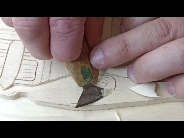 Для тех кто хочет научиться! ЗАЛИПАТЕЛЬНАЯ РЕЗЬБА ПО ДЕРЕВУ   Woodcarving  Talla de madera.