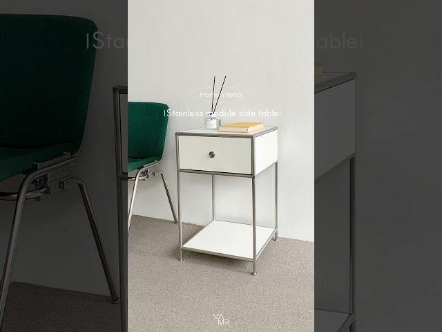 Stainless module side table (스테인레스 모듈 가구 사이드 테이블) 