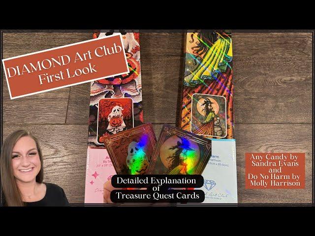 Diamond Art Club First Look! “Any Candy” and “Do No Harm” with Treasure Quest Cards Explanation 