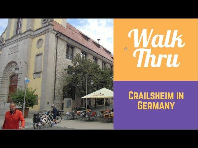 Walking through: Crailsheim in GERMANY