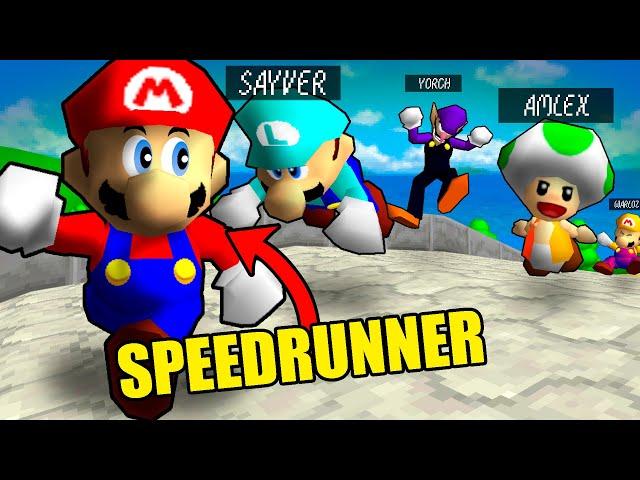 ¿Puede un SPEEDRUNNER vencer a 4 YOUTUBERS? ft. @SayverYT