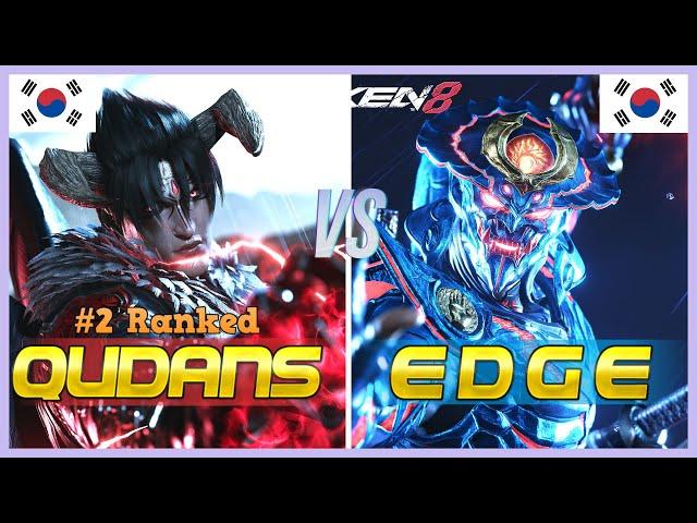 Tekken 8 v1.08 ▰ Qudans (#2 Ranked Devil Jin) Vs Edge (Yoshimitsu) ▰ Ranked Matches