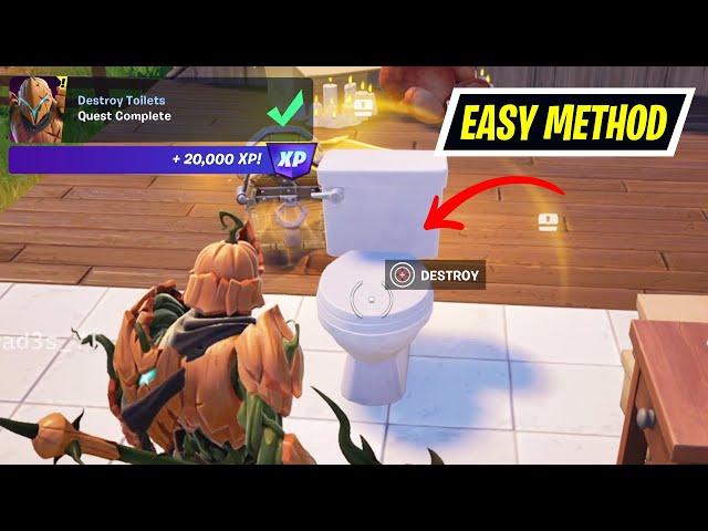 How to EASILY Destroy Toilets Fortnite