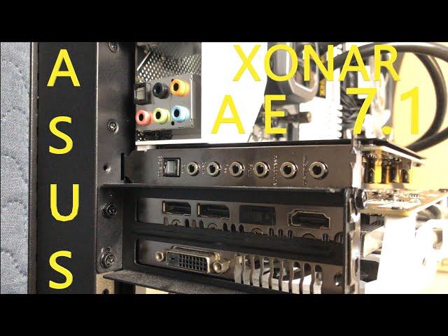 ASUS XONAR AE  Installazione