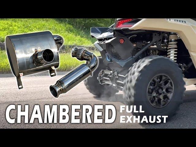 Can Am X3 RPM 3" Chambered FULL Exhaust / Muffler SOUNDS AMAZING!