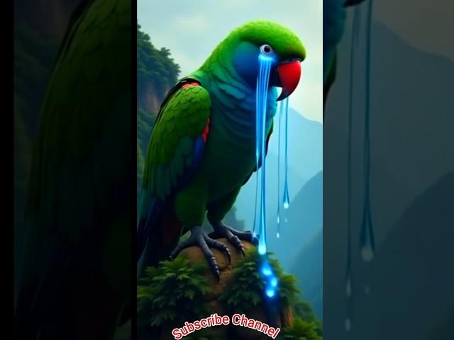 "The Giant Parrot Who Cried from the Clouds – A Heart-Touching Story of Love and Loss"