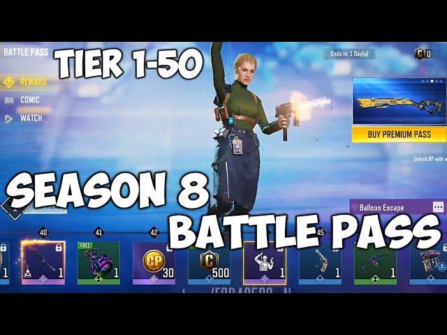 Is BP that good? Season 8 | Battle Pass Tier 1-50 | COD Mobile | CODM