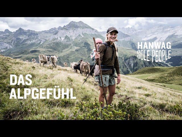 The alpine dairy farmer - on the alp with HANWAG Sole People Katharina Krepold