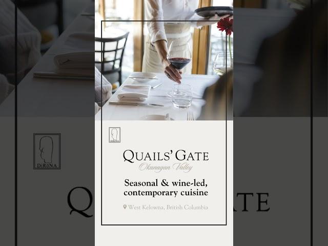 The Old Vines Restaurant at Quails’ Gate Winery 