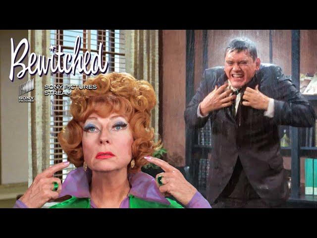 Endora challenges Sam to teach Darrin a lesson | Bewitched - TV Show