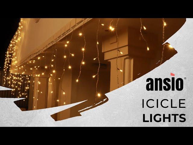 Christmas LED Icicle Lights | Ansio UK